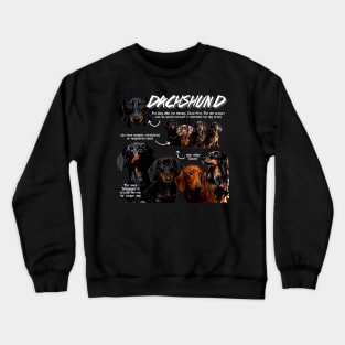 Dachshund Fun Facts Crewneck Sweatshirt